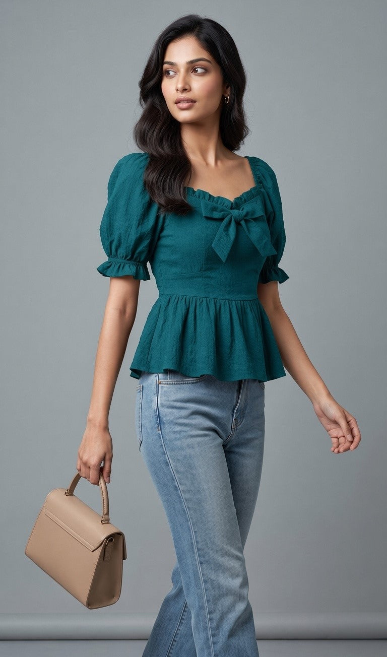 Bow Charm Top