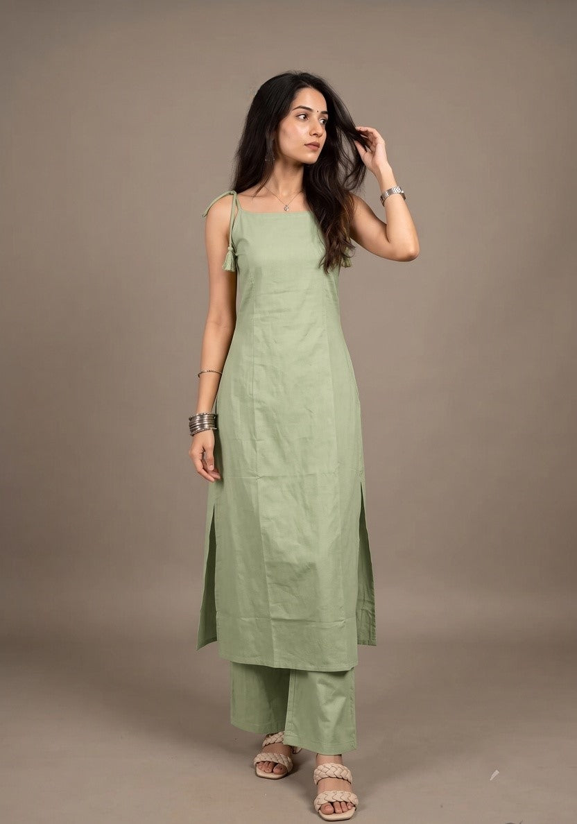 Tie Up Elegance Palazzo set
