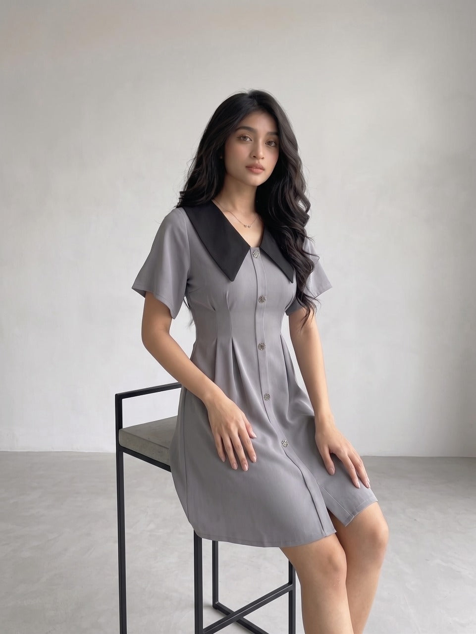 The Collar Edit Short Dress