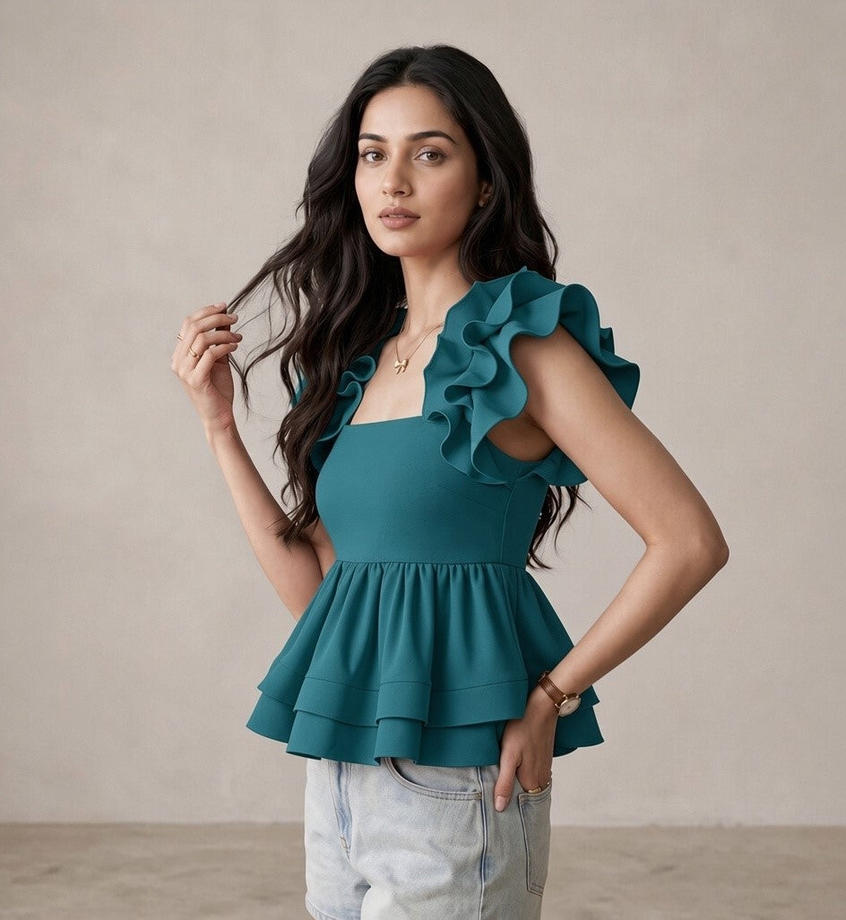 Bella Ruffle Top