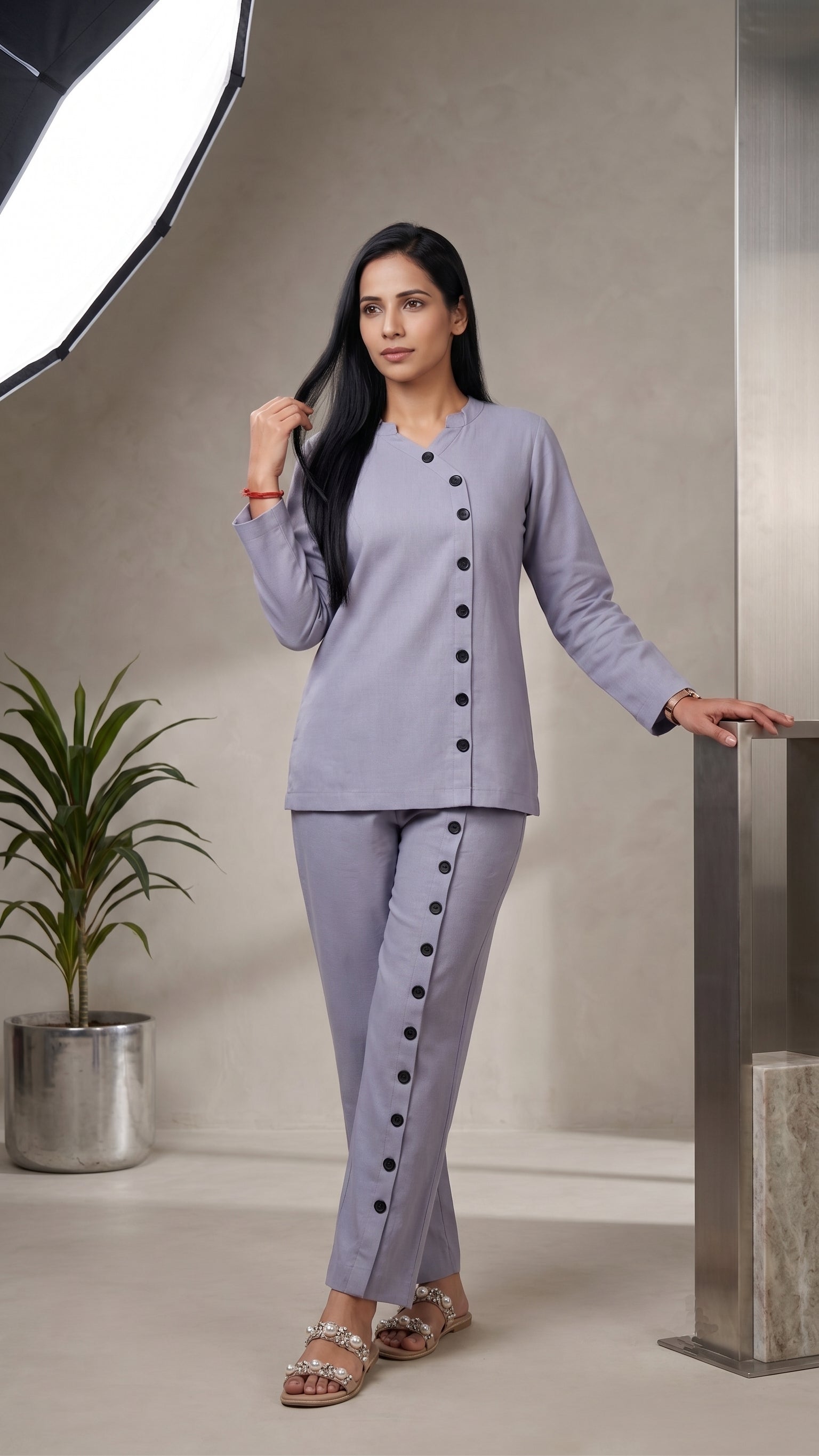 Urban Button Chic Top