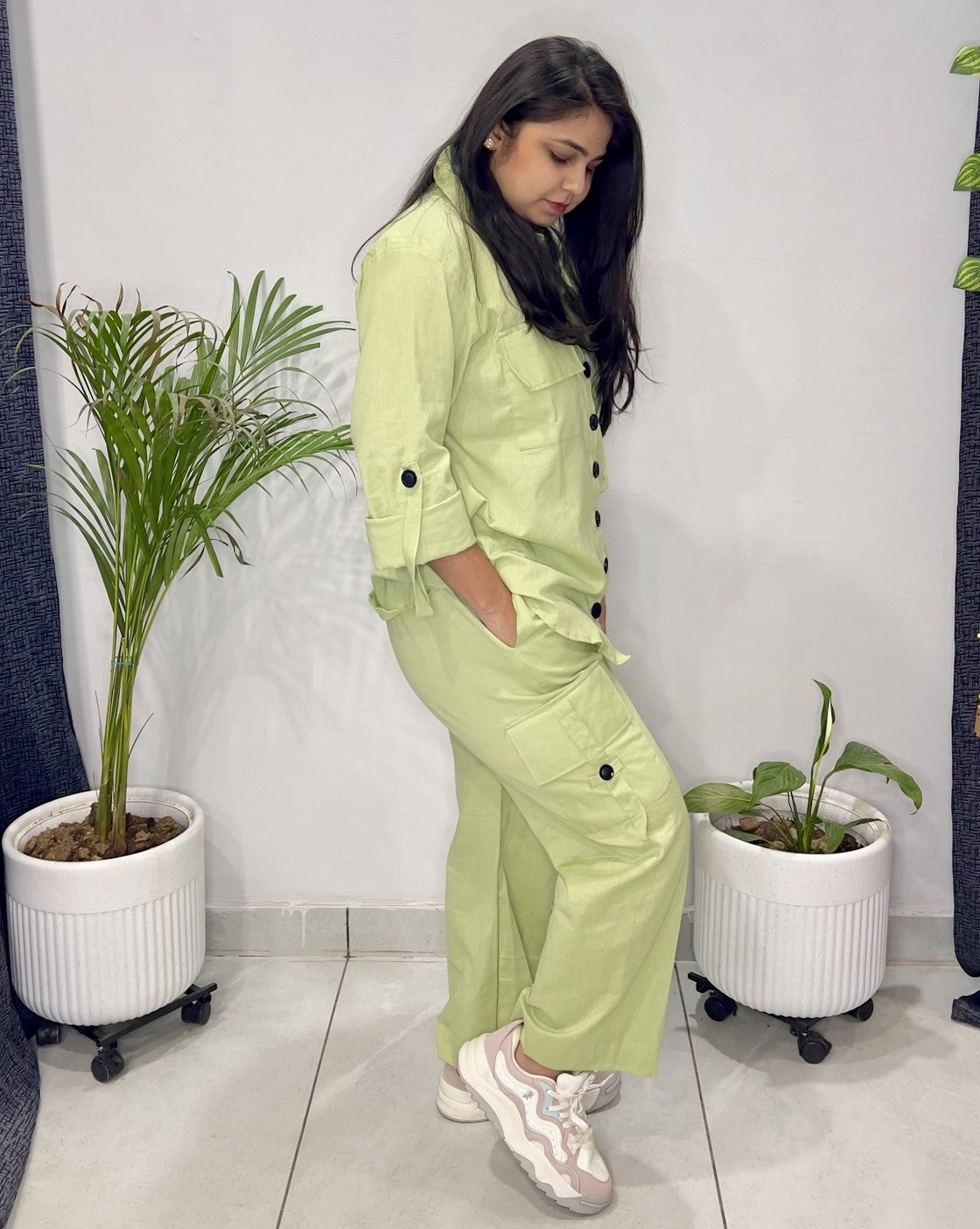 Cargo Chic Co-Ord Set - Mint