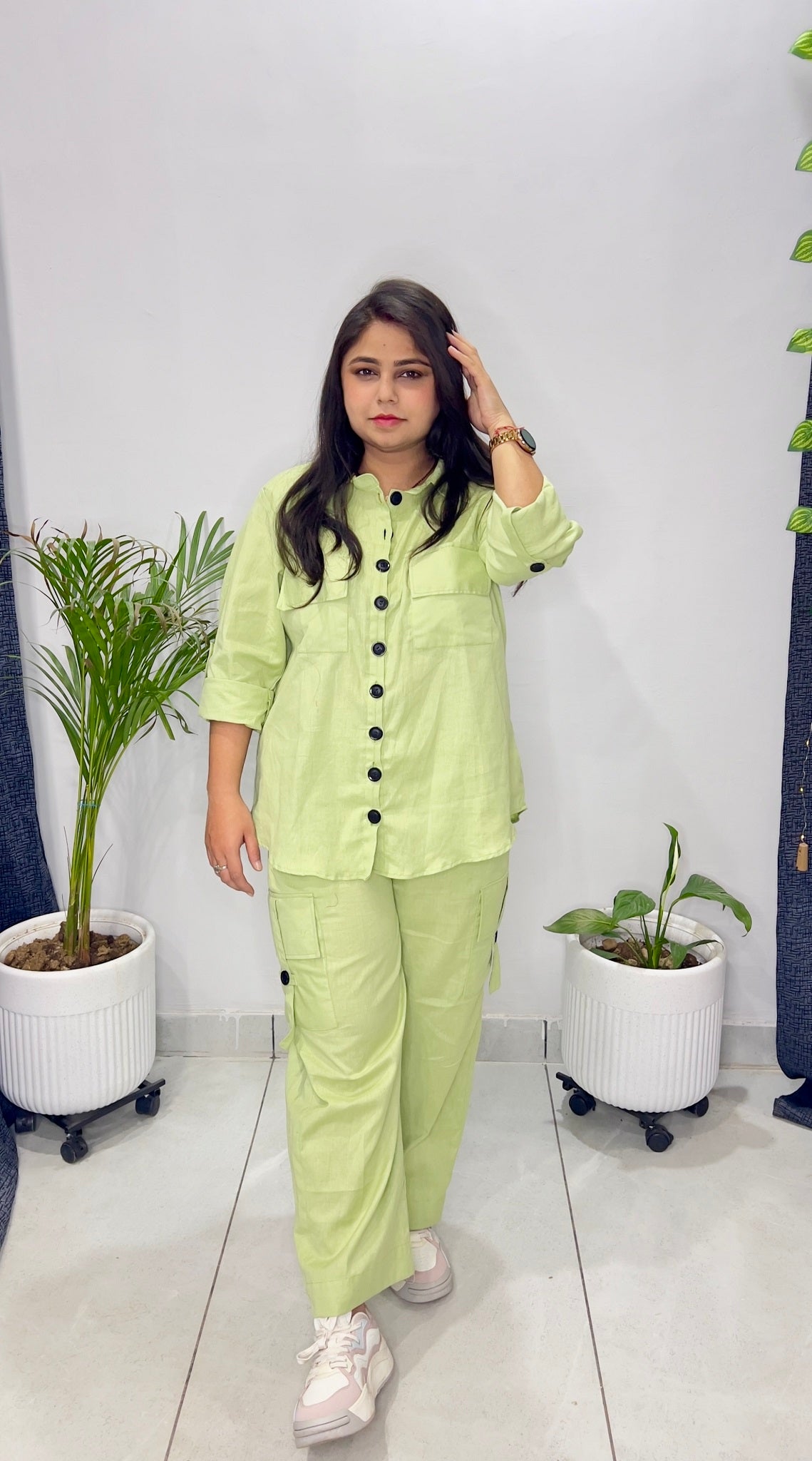 Cargo Chic Co-Ord Set - Mint