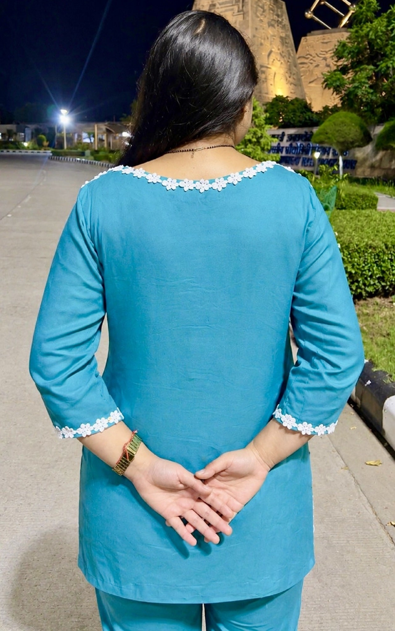Sea Bloom Lace Co- Ord Set
