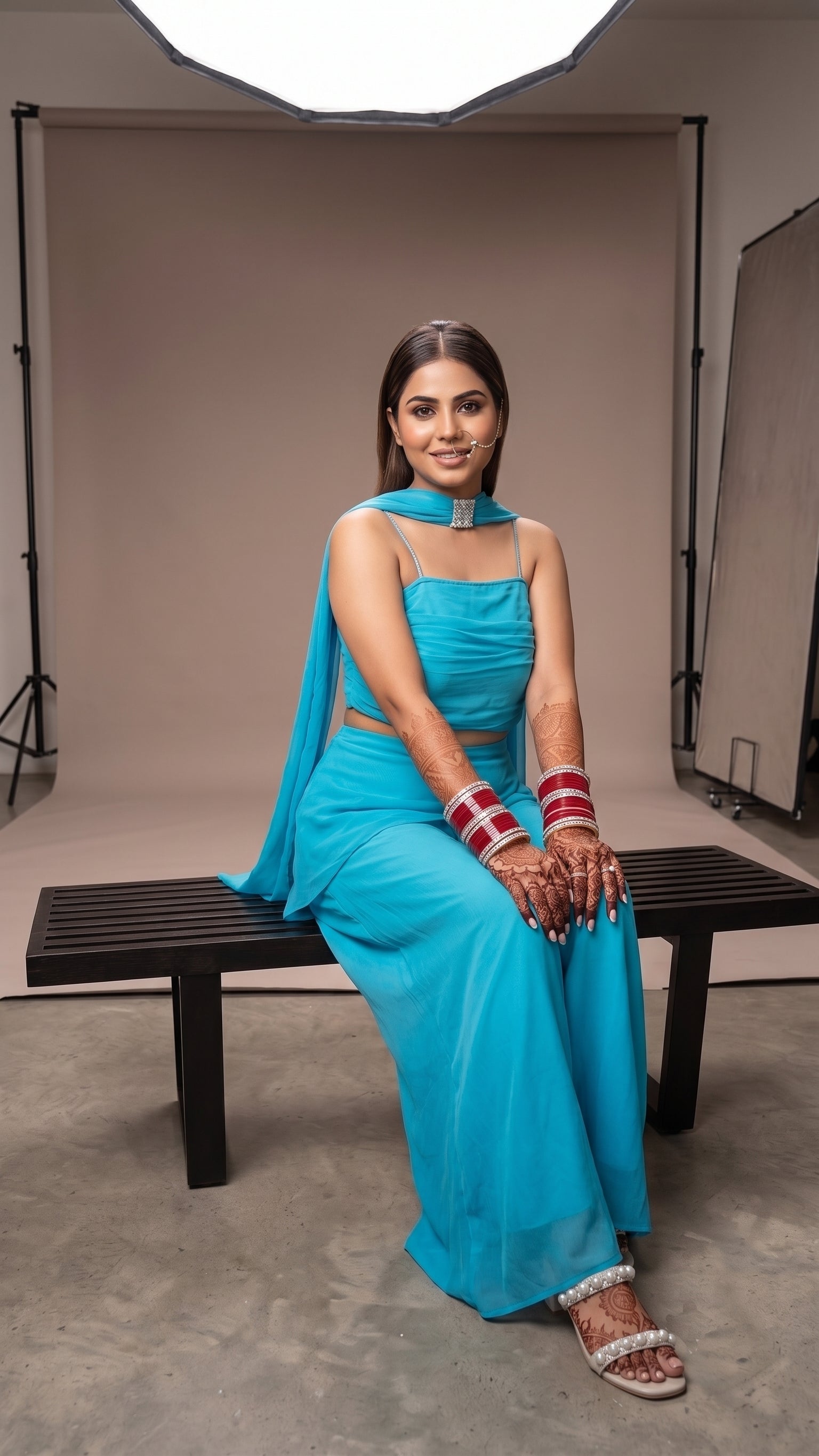 Ombre Noor Kurti Set