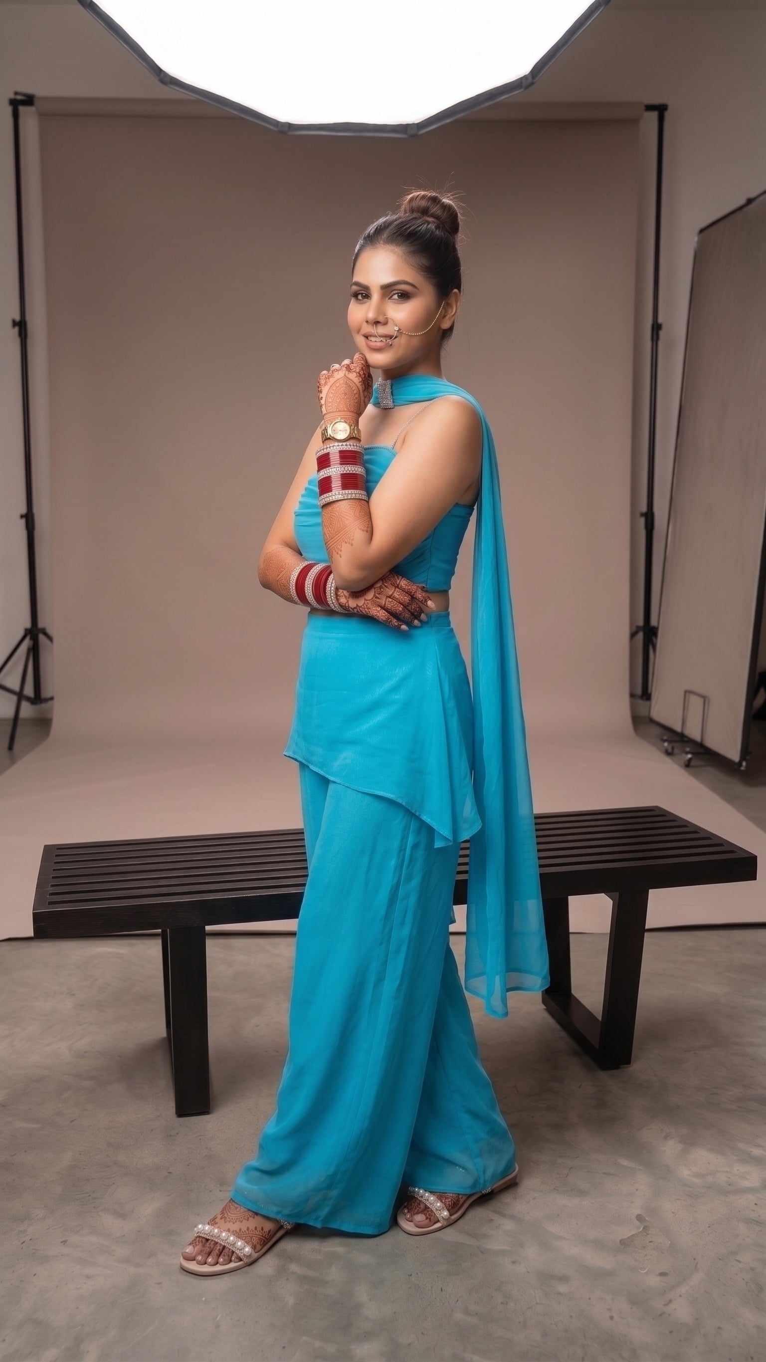 Ombre Noor Kurti Set