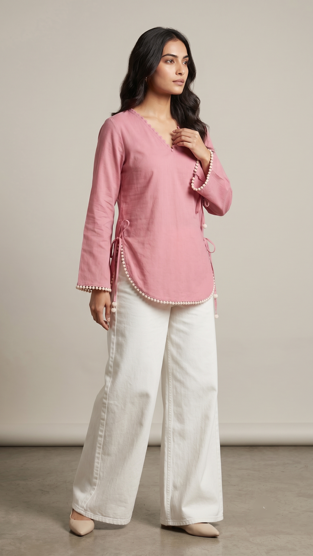 Pom Pom Grace Palazzo Set