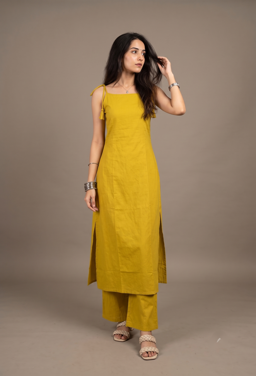 Tie Up Elegance Palazzo set