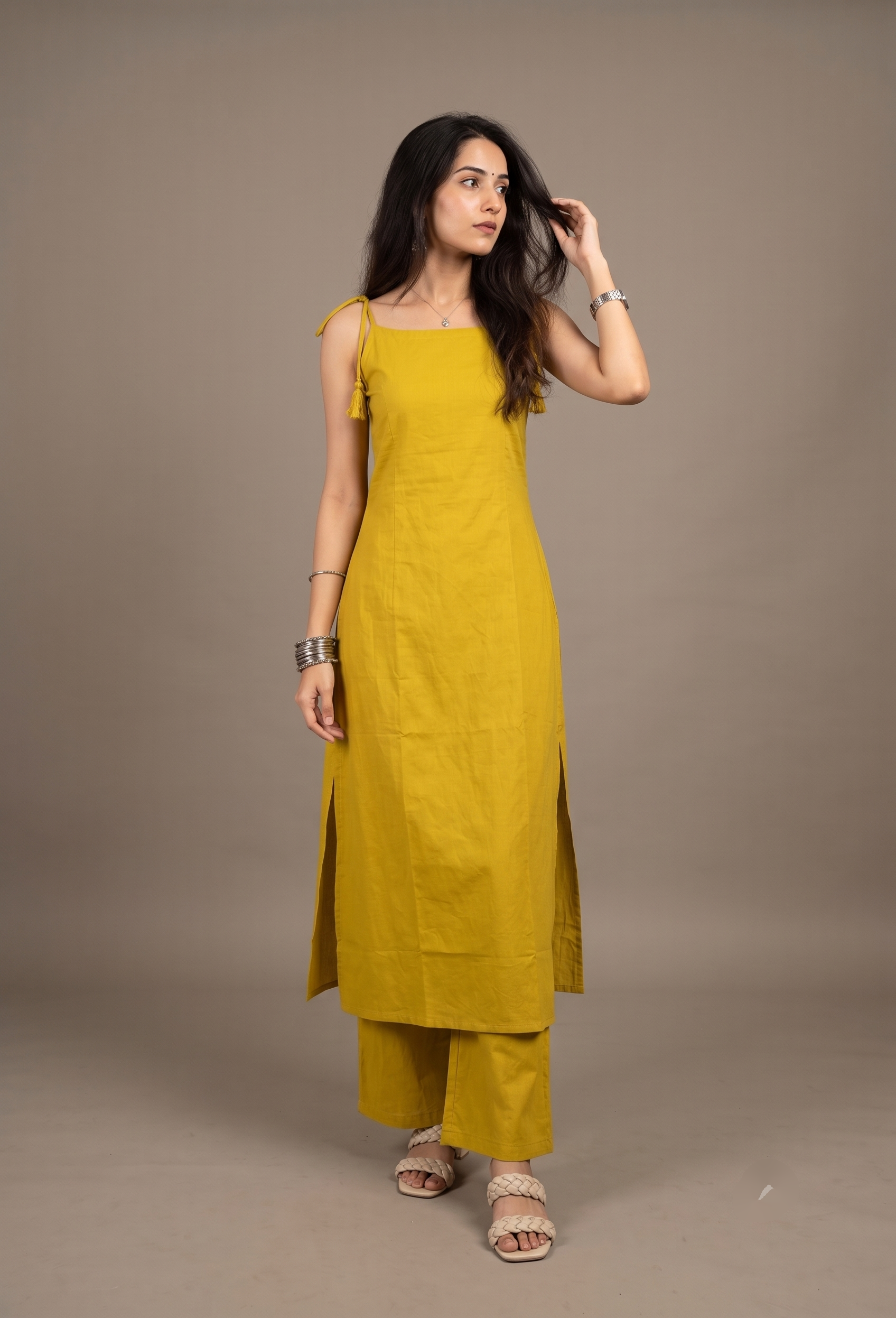 Tie Up Elegance Palazzo set