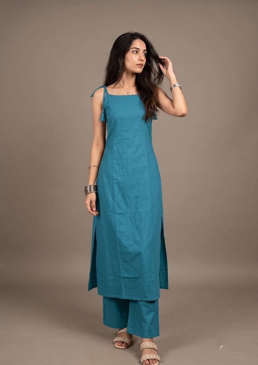 Tie Up Elegance Palazzo set