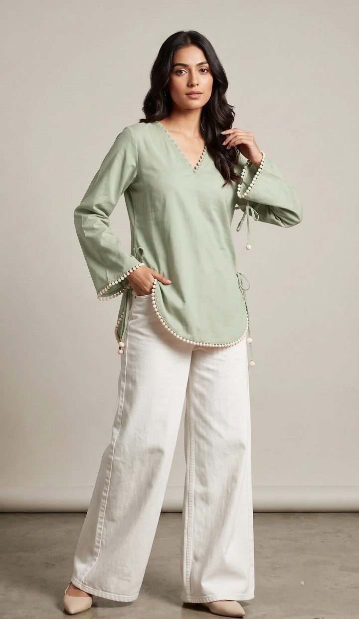 Pom Pom Grace Palazzo Set