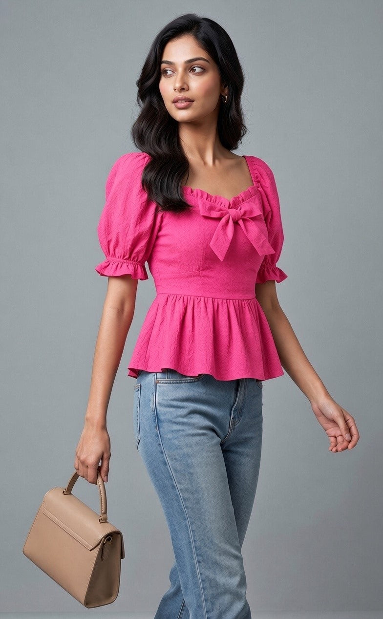 Bow Charm Top