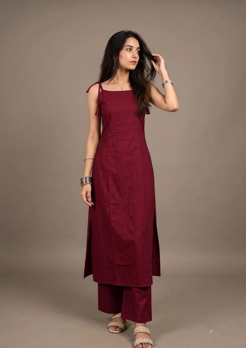 Tie Up Elegance Palazzo set