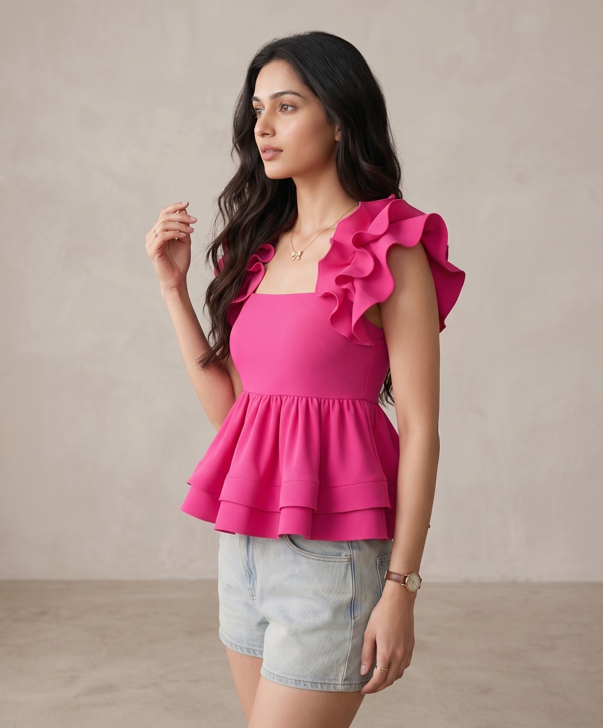 Bella Ruffle Top