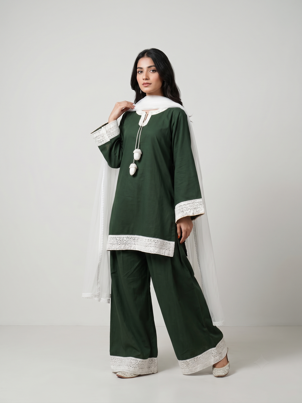 Rooh Lace Work Farshi Set