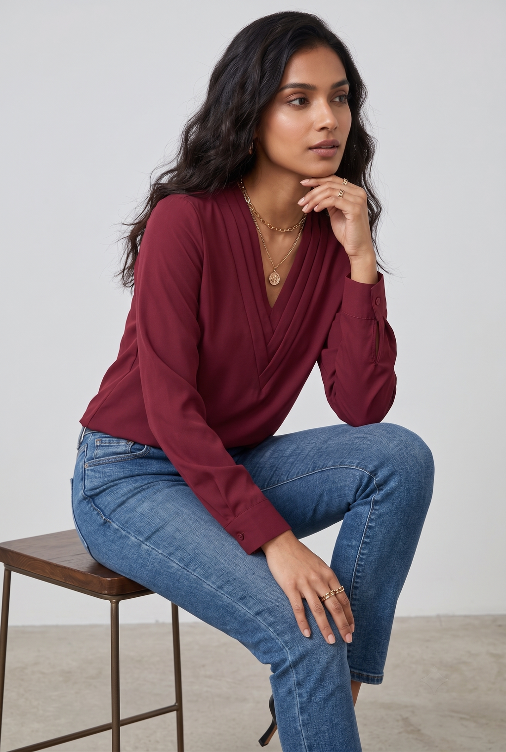 Vera Layer V-Neck Top