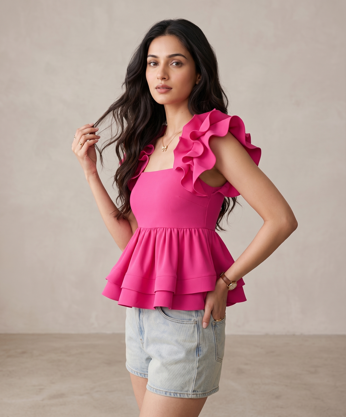 Bella Ruffle Top